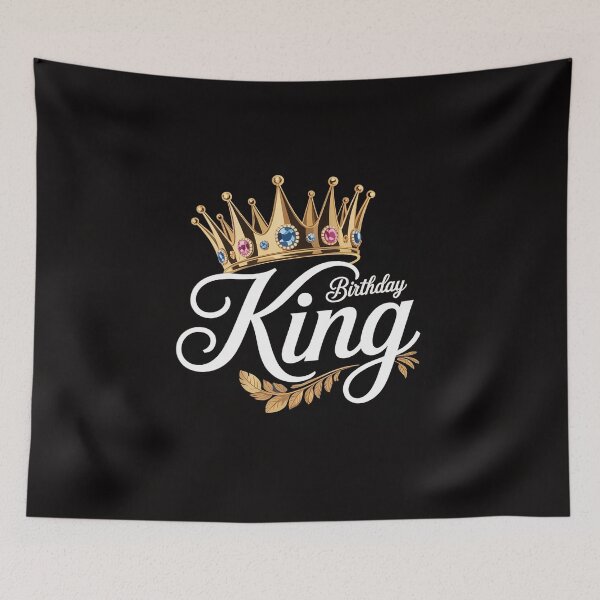 Item preview, Crown with writing birthday KING designed and sold by ForestMmost.