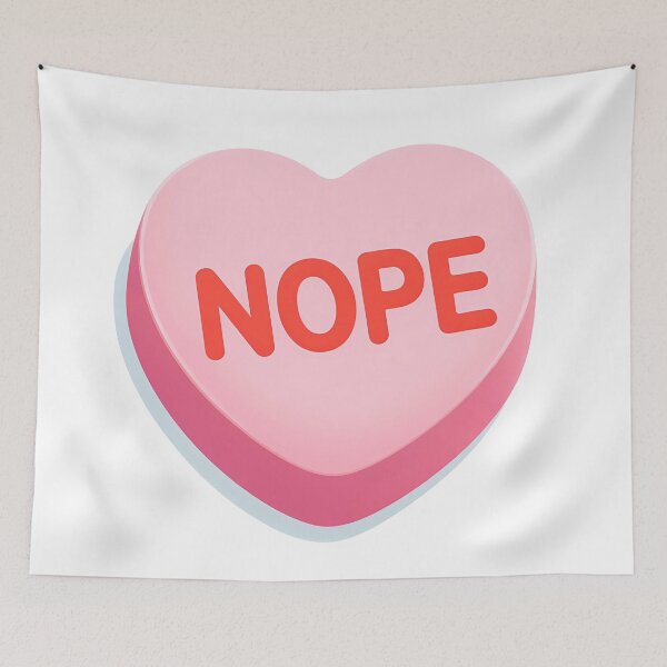 Item preview, Nope Candy Heart Anti Valentine designed and sold by oynipshop.