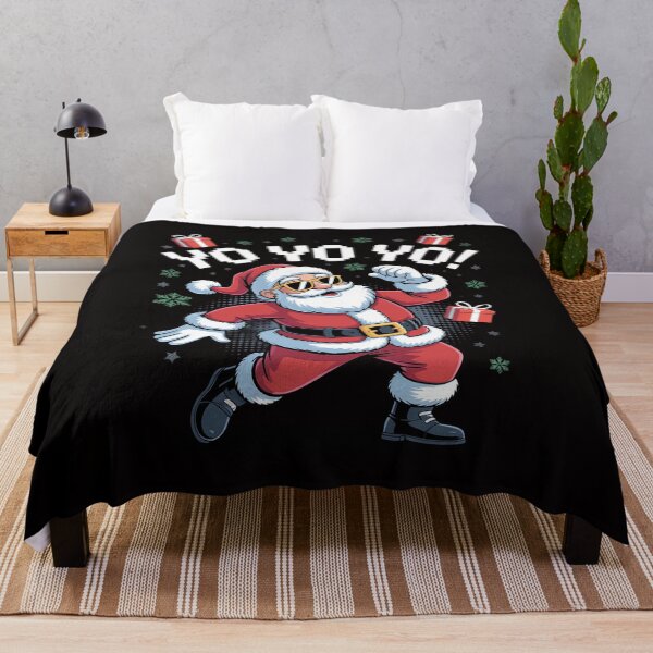 Artikelvorschau, Dabbing Black Santa Claus Yo Yo Yo Christmas entworfen und verkauft von ForestMmost.