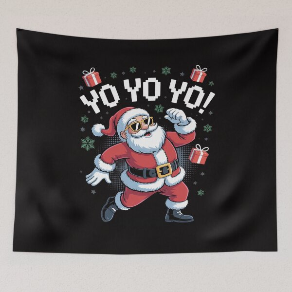 Item preview, Dabbing Black Santa Claus Yo Yo Yo Christmas designed and sold by ForestMmost.