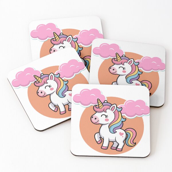 Item preview, Kids Unicorn T-Shirt with Clouds designed and sold by Kast25.