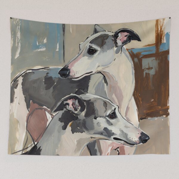 Item preview, Two Greyhounds in Soft Light,  designed and sold by KiraChie.