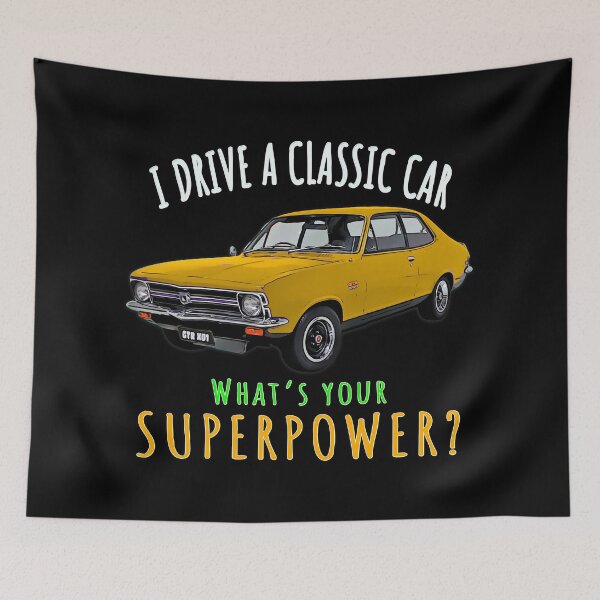 Item preview, Holden Torana GTR XU 1 Yellow I Drive a Classic Car What’s Your Superpower designed and sold by Michael van der Hoorn.
