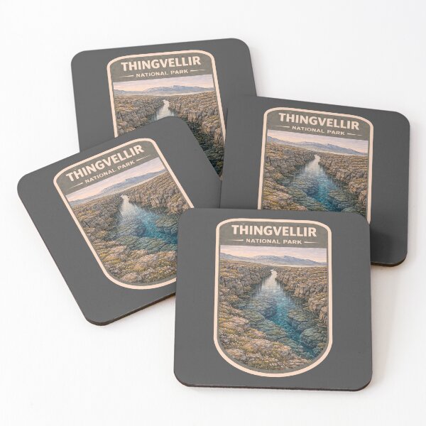 Item preview, Vintage Iceland National Park Art: Thingvellir  designed and sold by PinUpPizzazz.