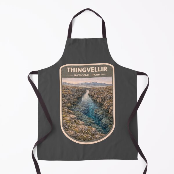 Item preview, Vintage Iceland National Park Art: Thingvellir designed and sold by PinUpPizzazz.