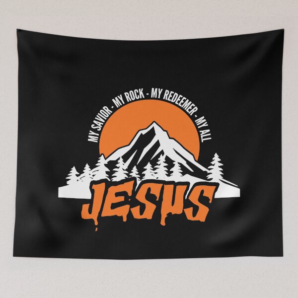 Item preview, Jesus is My Savior - My Rock - My Redeemer - My All – Christian Faith Design designed and sold by MoriaStore.