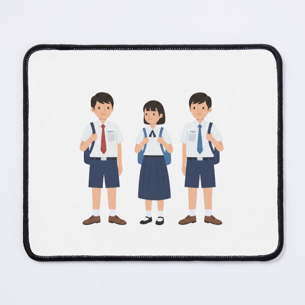 Item preview, Nostalgic School Days: Thai Students in Uniform designed and sold by Thidagrafictic.