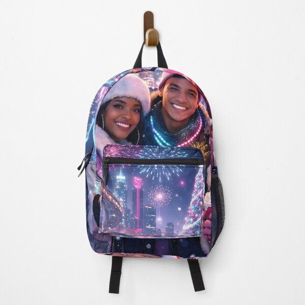Item preview, Futuristic Synthwave Christmas New Year designed and sold by DreamWavePix.