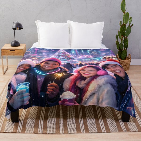 Item preview, Futuristic Synthwave Christmas New Year designed and sold by DreamWavePix.