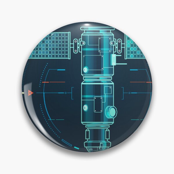 Item preview, space engineering or space industry, graphic of Satellite in front view with topographic map and wireframe surface interface designed and sold by NiamLab.