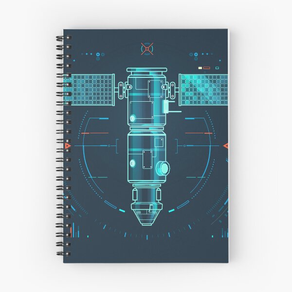 Item preview, space engineering or space industry, graphic of Satellite in front view with topographic map and wireframe surface interface designed and sold by NiamLab.