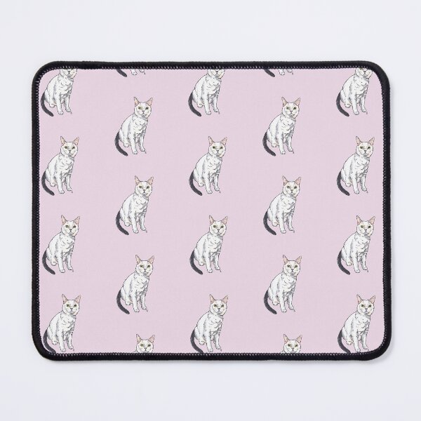 Item preview, White cat with black tail designed and sold by rita-andi.