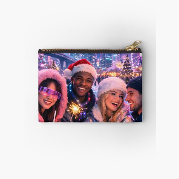 Item preview, Futuristic Synthwave Christmas New Year designed and sold by DreamWavePix.