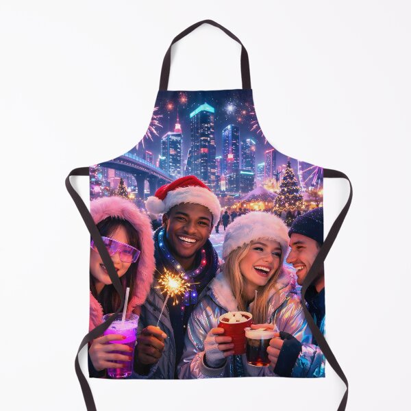 Item preview, Futuristic Synthwave Christmas New Year designed and sold by DreamWavePix.