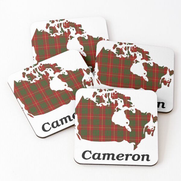 Item preview, Cameron Clan Tartan on Map of Canada (with name) designed and sold by clantartans.