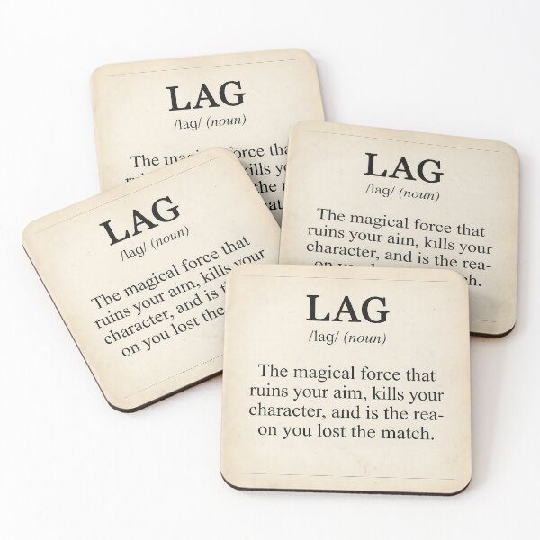 Item preview, Lag - Funny Gaming Dictionary Definition designed and sold by NextLevelThread.