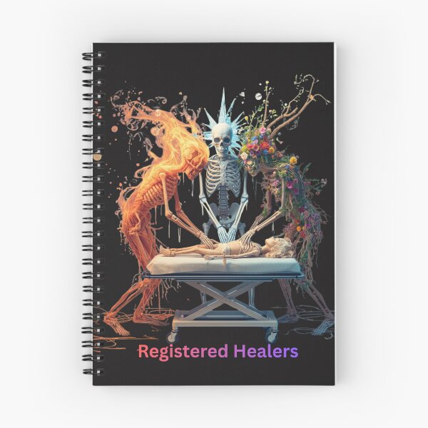 Item preview, Registered Healers - Skeleton Nurses Performing CPR Dark Fantasy Art designed and sold by Mr-Nurse.