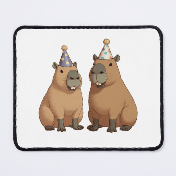 Item preview, Party hat capybaras designed and sold by Pedro  Fart Faced McGee.