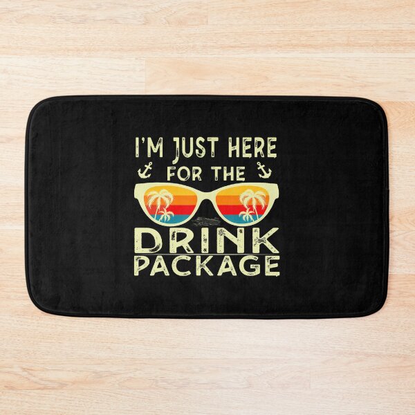 Item preview, Funny Cruise I'M Just Here For The Drink Package Small Black designed and sold by caiknelinex.