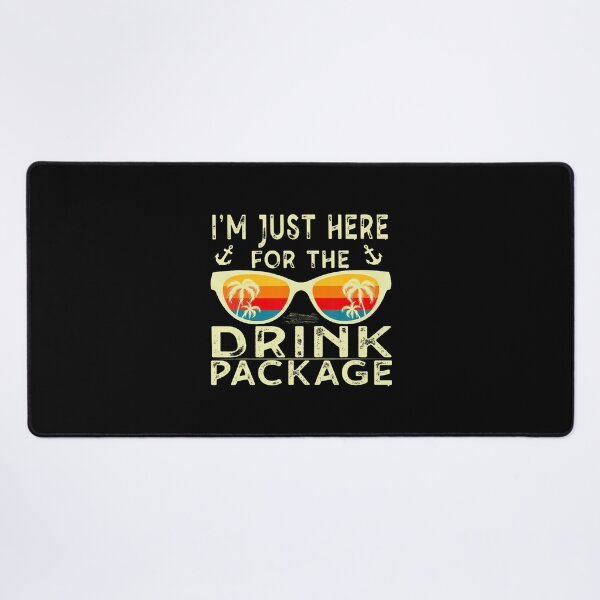 Item preview, Funny Cruise I'M Just Here For The Drink Package Small Black designed and sold by caiknelinex.