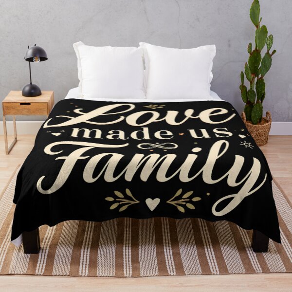 Item preview, Love Made Us Family – Inspirational Family Quote T-shirt & Gift Design designed and sold by Teetreasure2.