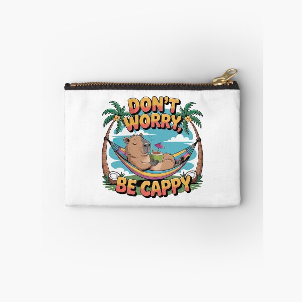 Item preview, Don't Worry Be Cappy, Cute And Motivational Quote, Cute Capybara designed and sold by graphic-genie.