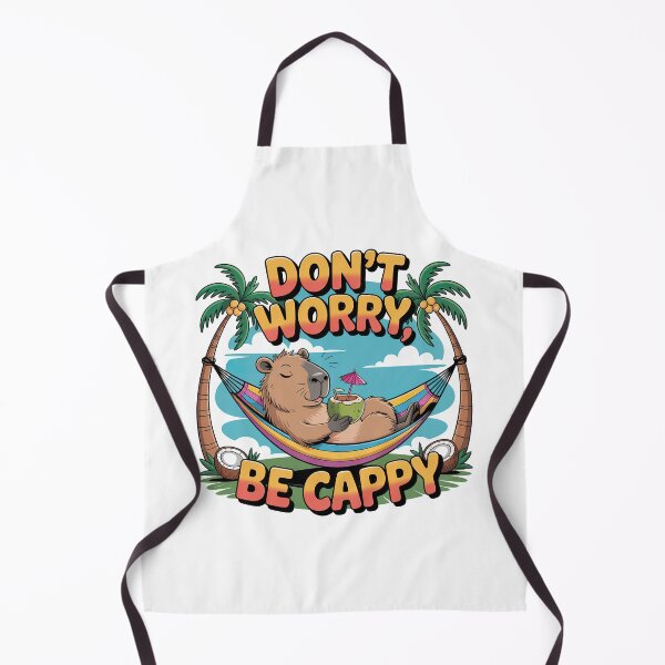 Item preview, Don't Worry Be Cappy, Cute And Motivational Quote, Cute Capybara designed and sold by graphic-genie.