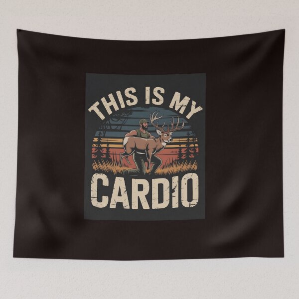 Item preview, This is My Cardio .Funny Deer Hunting Fitness T-Shirt designed and sold by Viktorio Art Shop.