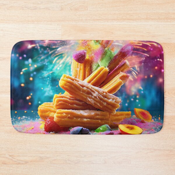 Item preview, Churros in a fireworks-colored frenzy designed and sold by Mianku | Für das Leben.