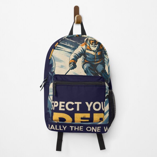 Item preview, Respect Your Elders – Funny Ski Grandpa Vintage Skiing Design designed and sold by SoulenCify.