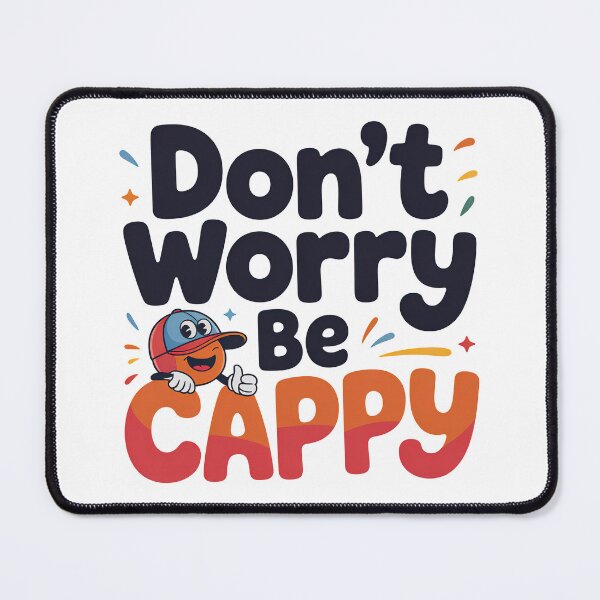 Item preview, Don't Worry Be Cappy, Cute And Motivational Quote, Cute Capybara designed and sold by graphic-genie.