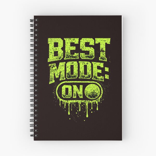 Item preview, Best Mode On - Neon Green Grunge Fitness & Gaming Art designed and sold by Next Level Prints.