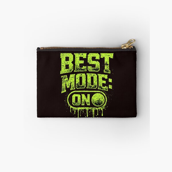 Item preview, Best Mode On - Neon Green Grunge Fitness & Gaming Art designed and sold by Next Level Prints.