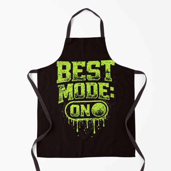 Item preview, Best Mode On - Neon Green Grunge Fitness & Gaming Art designed and sold by Next Level Prints.
