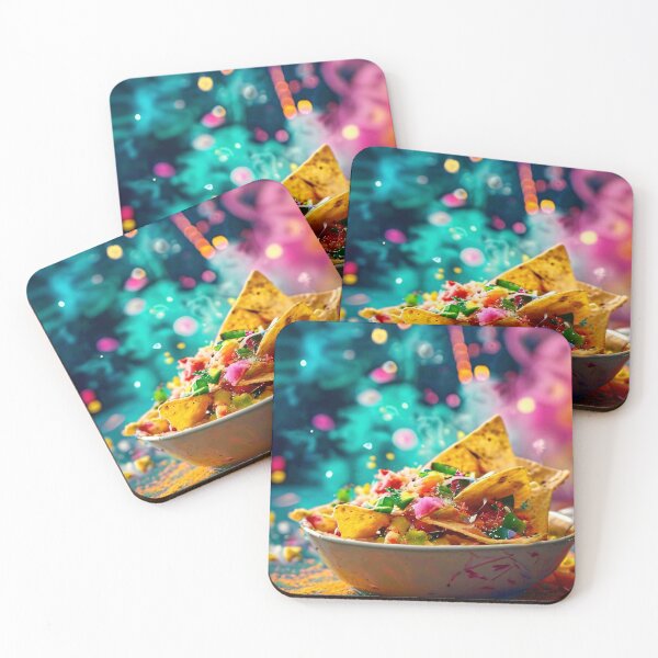 Item preview, Colorful nachos bowl with fantasy background designed and sold by Mianku | Für das Leben.