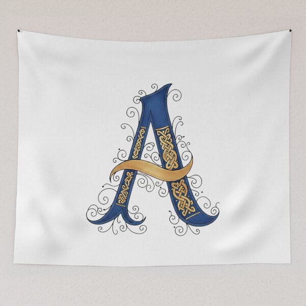 Item preview, Golden Celtic Monogram Letter A(Custom Names Available - Contact Me) designed and sold by CelticSoulShop.