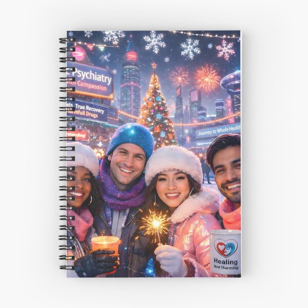 Item preview, Synthwave Christmas Holistic Psychiatry Future designed and sold by DreamWavePix.