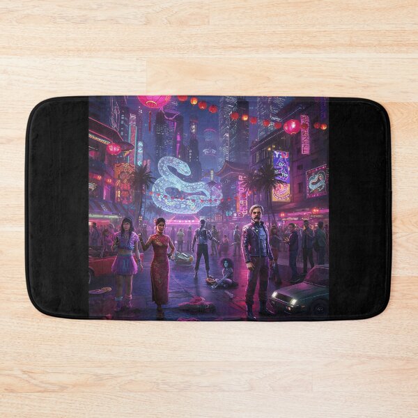 Item preview, Lunar New Year Snake Neon Synthwave Cyberpunk 2 designed and sold by DreamWavePix.