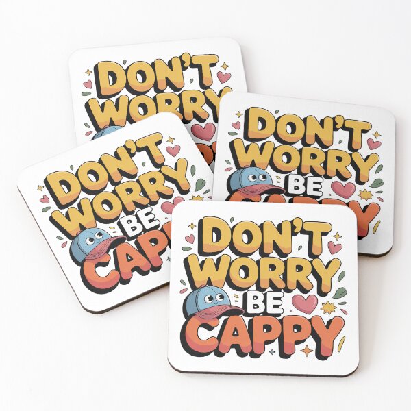 Item preview, Don't Worry Be Cappy, Cute And Motivational Quote, Cute Capybara designed and sold by graphic-genie.