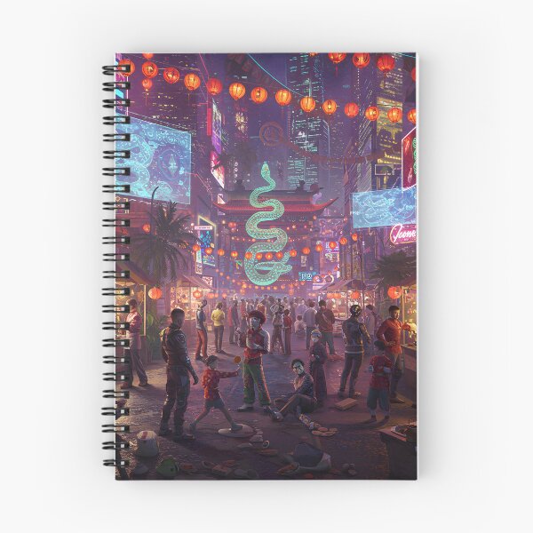 Item preview, Lunar New Year Snake Neon Synthwave Cyberpunk 1 designed and sold by DreamWavePix.