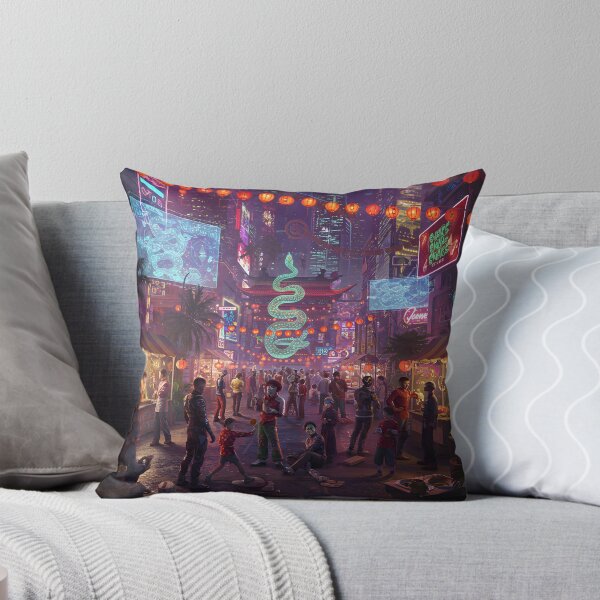 Item preview, Lunar New Year Snake Neon Synthwave Cyberpunk 1 designed and sold by DreamWavePix.