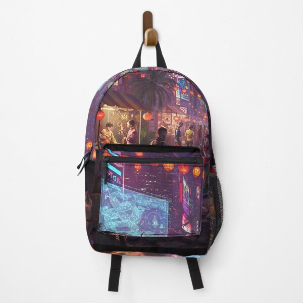 Item preview, Lunar New Year Snake Neon Synthwave Cyberpunk 1 designed and sold by DreamWavePix.