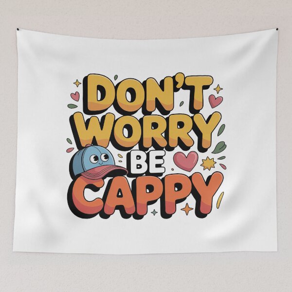 Item preview, Don't Worry Be Cappy, Cute And Motivational Quote, Cute Capybara designed and sold by graphic-genie.