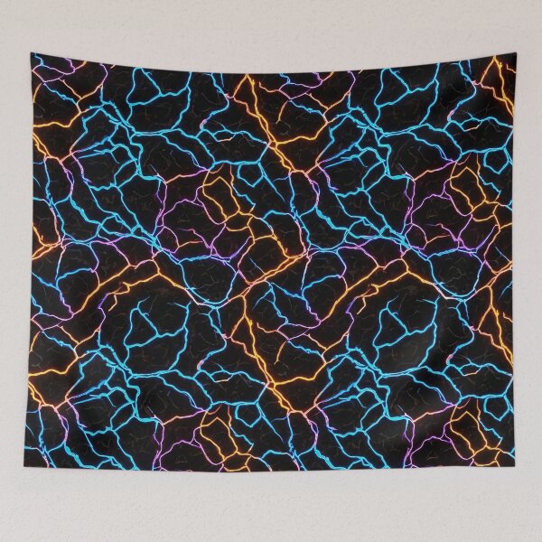 Item preview, Electric Neon Cracks designed and sold by Kaleidoscope Print.
