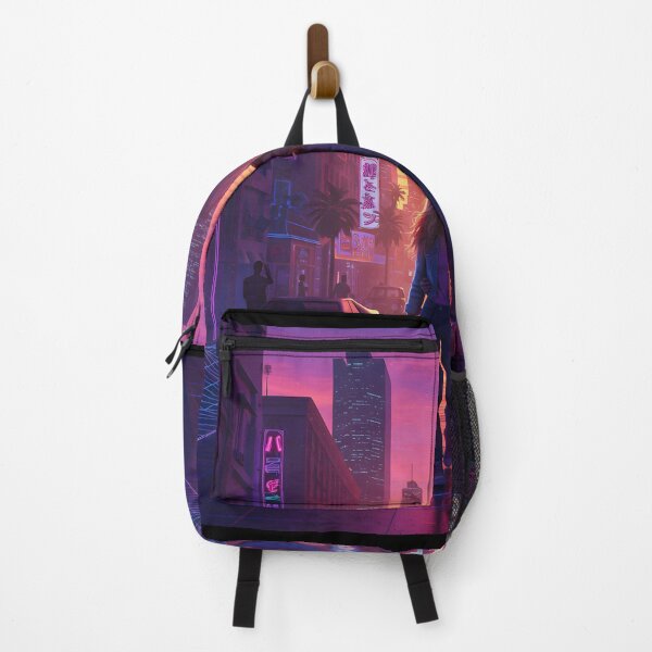 Item preview, Romantic Couple in Neon Synthwave Cyberpunk Downtown 2 designed and sold by DreamWavePix.