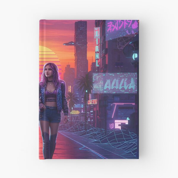 Item preview, Romantic Couple in Neon Synthwave Cyberpunk Downtown 1 designed and sold by DreamWavePix.