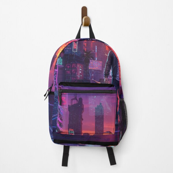 Item preview, Romantic Couple in Neon Synthwave Cyberpunk Downtown 1 designed and sold by DreamWavePix.