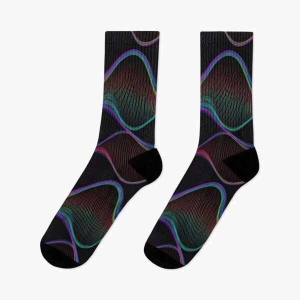 Item preview, Neon Waveform Ribbons designed and sold by Kaleidoscope Print.
