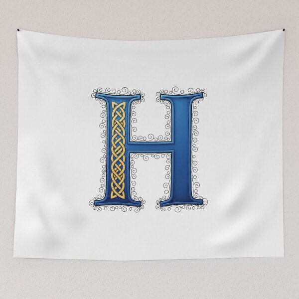 Item preview,  Golden Celtic Monogram Letter H(Custom Names Available - Contact Me) designed and sold by CelticSoulShop.