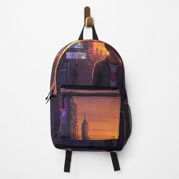 Item preview, Romantic Animated Couple in Synthwave Cyberpunk City 2 designed and sold by DreamWavePix.